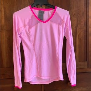 Pink lululemon long sleeve